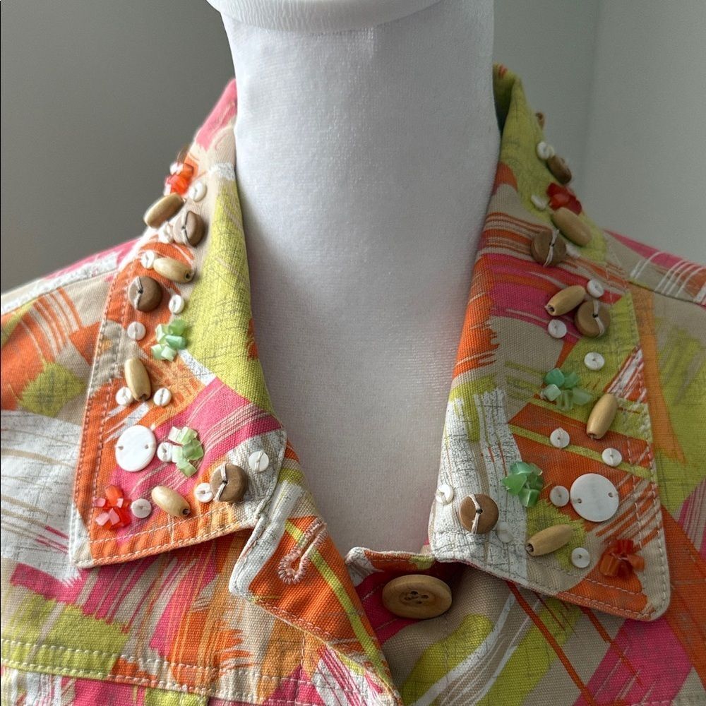 Ruby Rd. Multicolor Jean Jacket - Picture 3 of 8